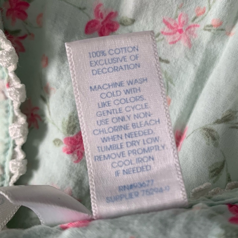 Adonna 100% Cotton Floral Print Nightgown - Picture 5 of 5